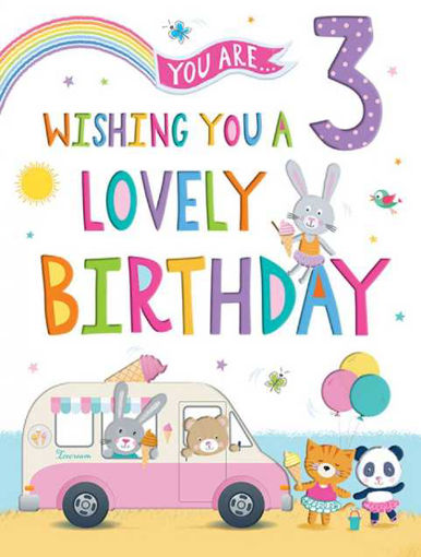 Picture of 3 TODAY BIRTHDAY CARD GIRL
